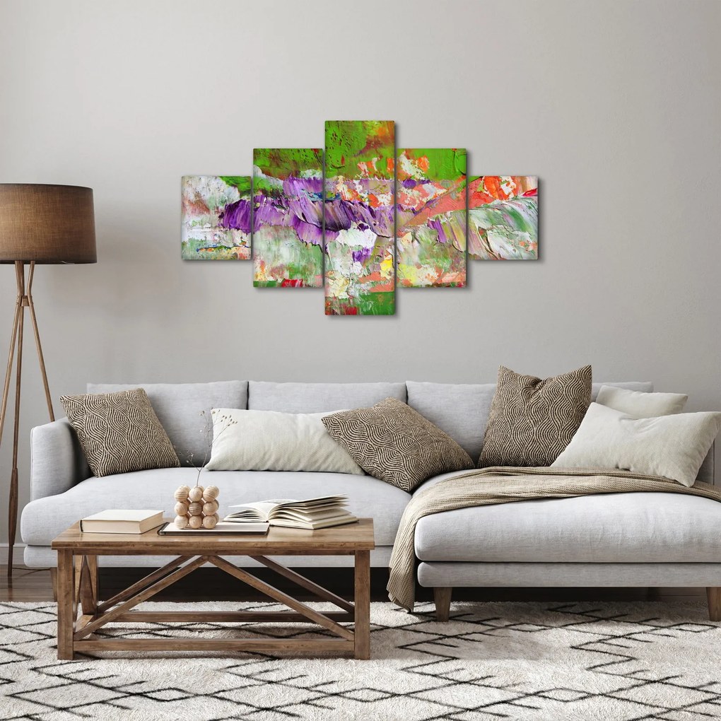 Obraz abstrakcji - malarstwo (125x70 cm)