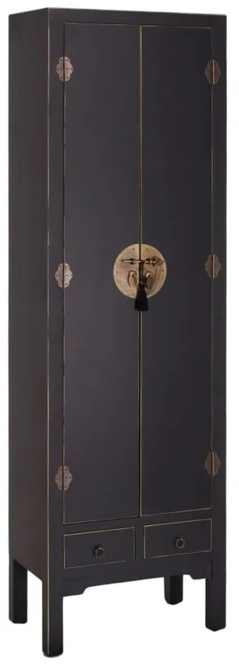 Czarna szafa 55x185 cm Oriente – Ixia