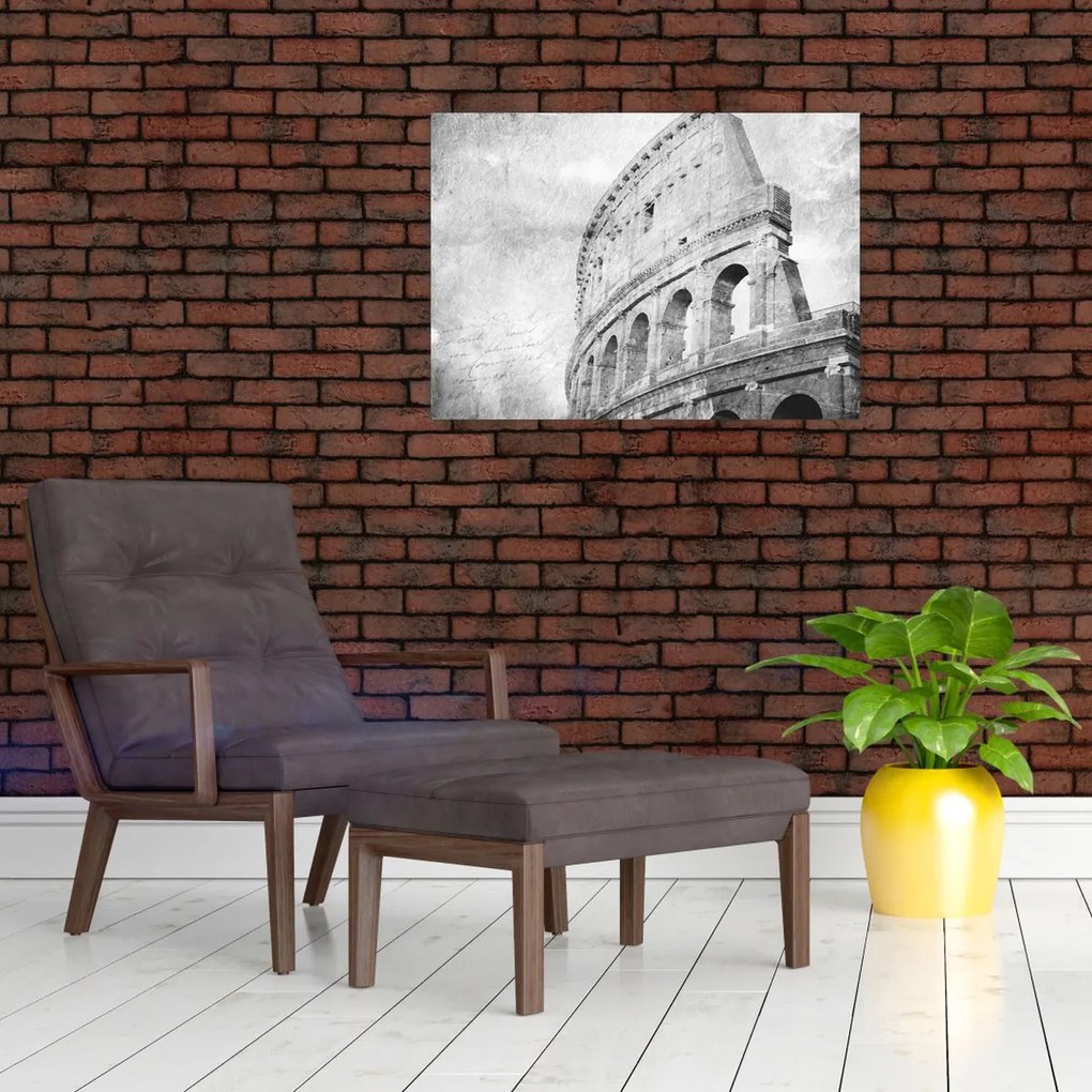 Obraz na szkle - Vintage pocztówka miasta N⁰1 (70x50 cm)