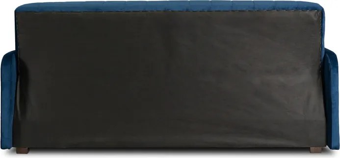 Sofa z Funkcją Spania PORTO Wersalka Rozkładana Dwuosobowa Granatowa Nowoczesna do Salonu
