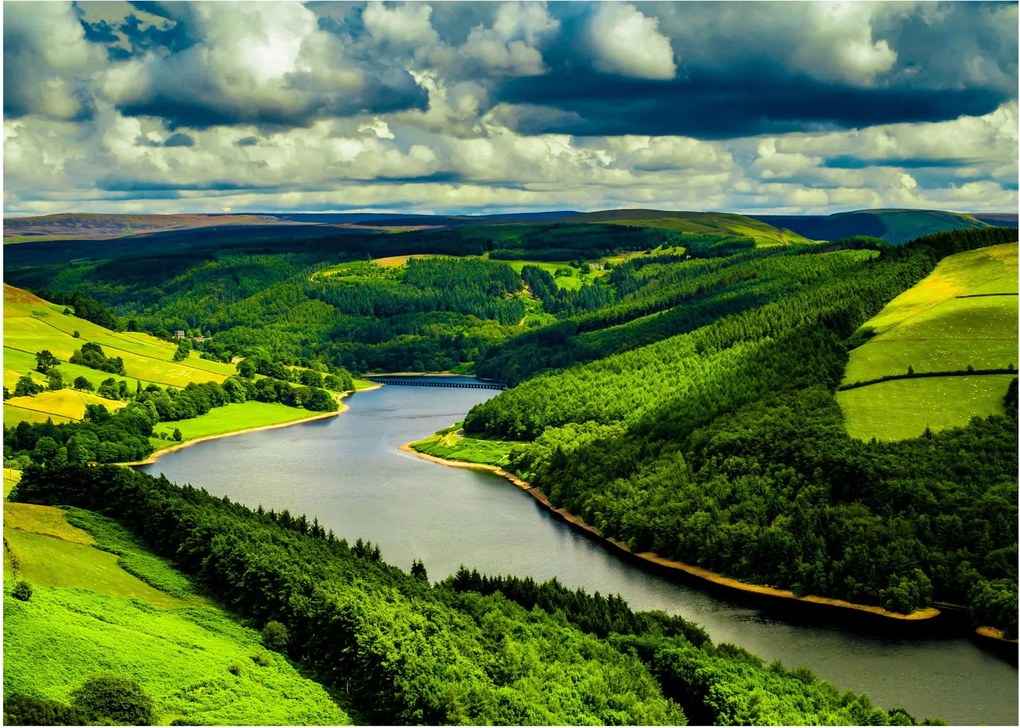 Obraz - Zielony krajobraz (70x50 cm)