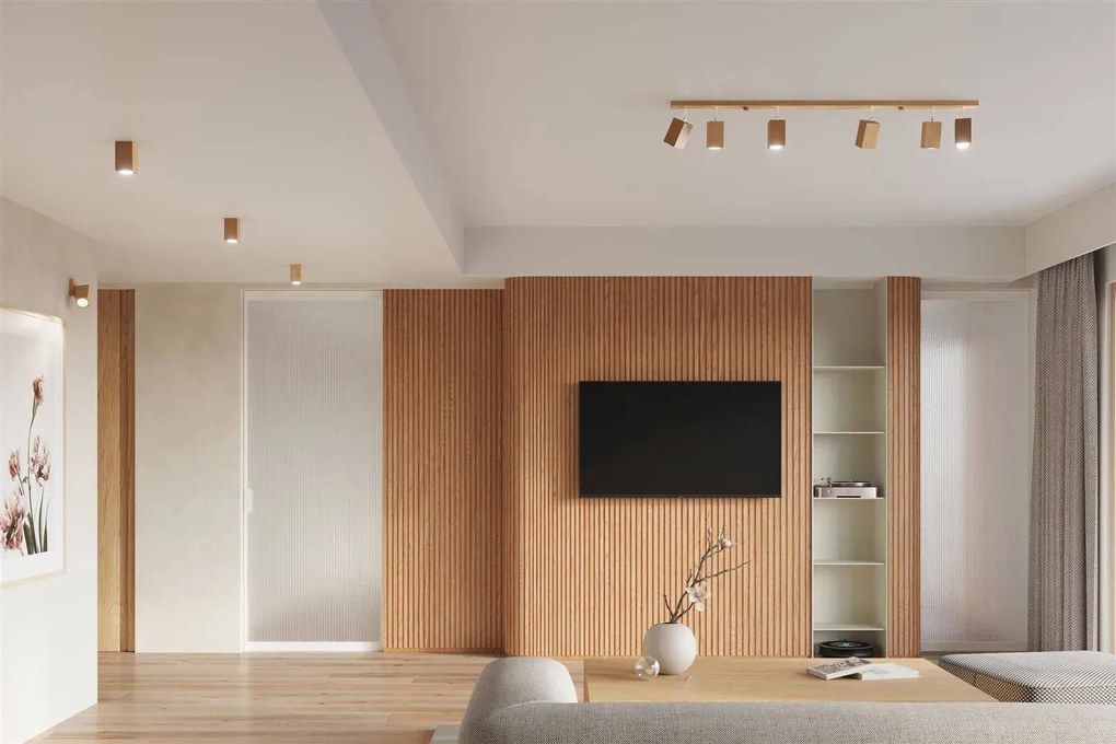 Listwa oświetleniowa KEKE 2 dąb SOLLUX LIGHTING