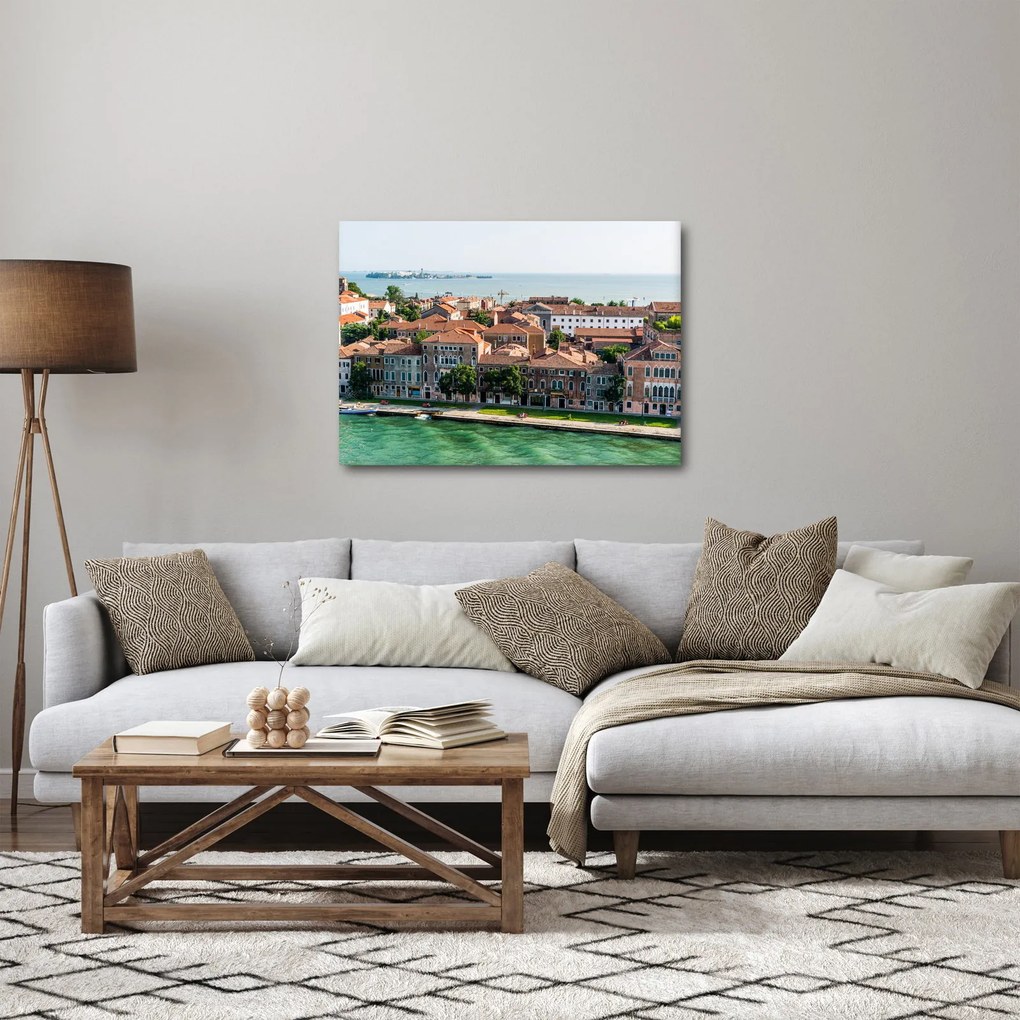 Obraz - Widok miasta z lotu ptaka (70x50 cm)
