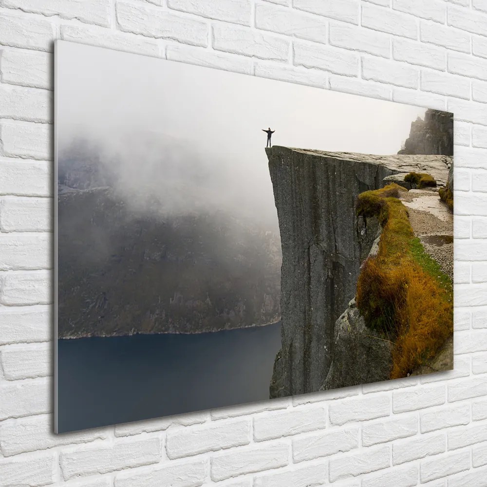 Foto obraz szkło hartowane Norweski klif