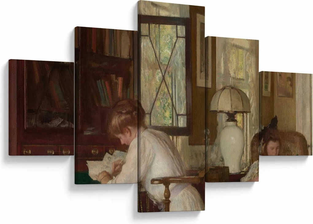 Obraz - Edmund Tarbell, Josephine and Mercie, reprodukcje (125x70 cm)