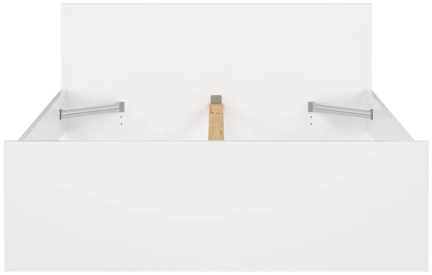 Białe łóżko dwuosobowe 140x190 cm Naia – Tvilum