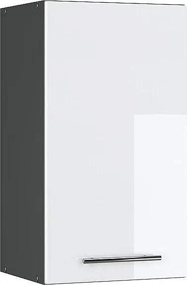 Szafka ścienna biały wysoki połysk 40x34.1x72 fame-line