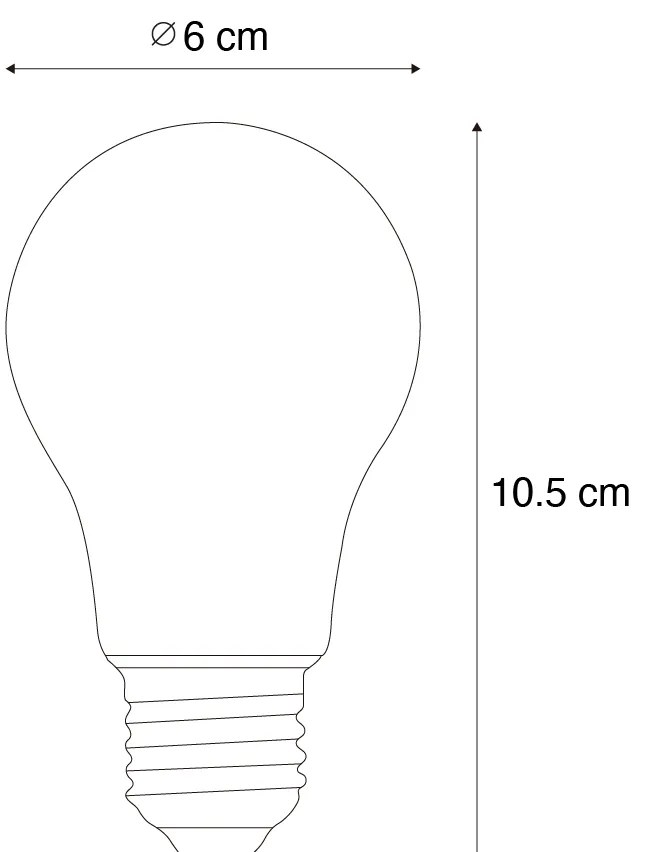 Inteligentna żarówka LED E27 z możliwością ściemniania A60 Przezroczysta 7W 806 lm 2700-6500K Zigbee
