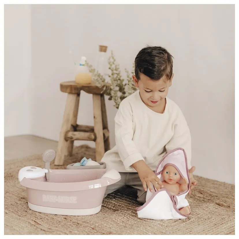 Smoby baby nurse wanienka z hydromasażem, prysznicem i światłem