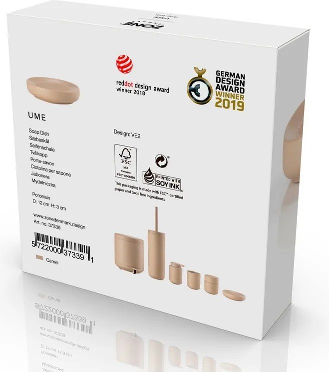 Beżowa porcelanowa mydelniczka Ume – Zone