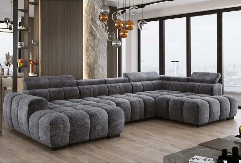 Narożnik BULL XL Prawostronny z elektryczną funkcją regulacji tkanina Eden 20 WERSAL