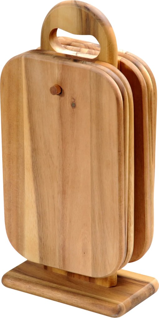 Deski do krojenia, na stojaku, akacja, 6 sztuk, Kesper