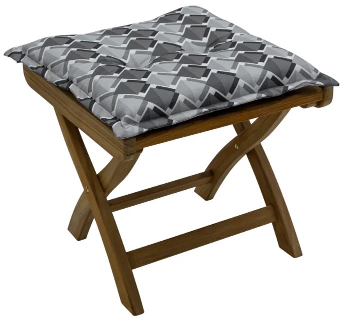 Poduszka na krzesło MADISON SIEM GREY 50x50 cm, szara