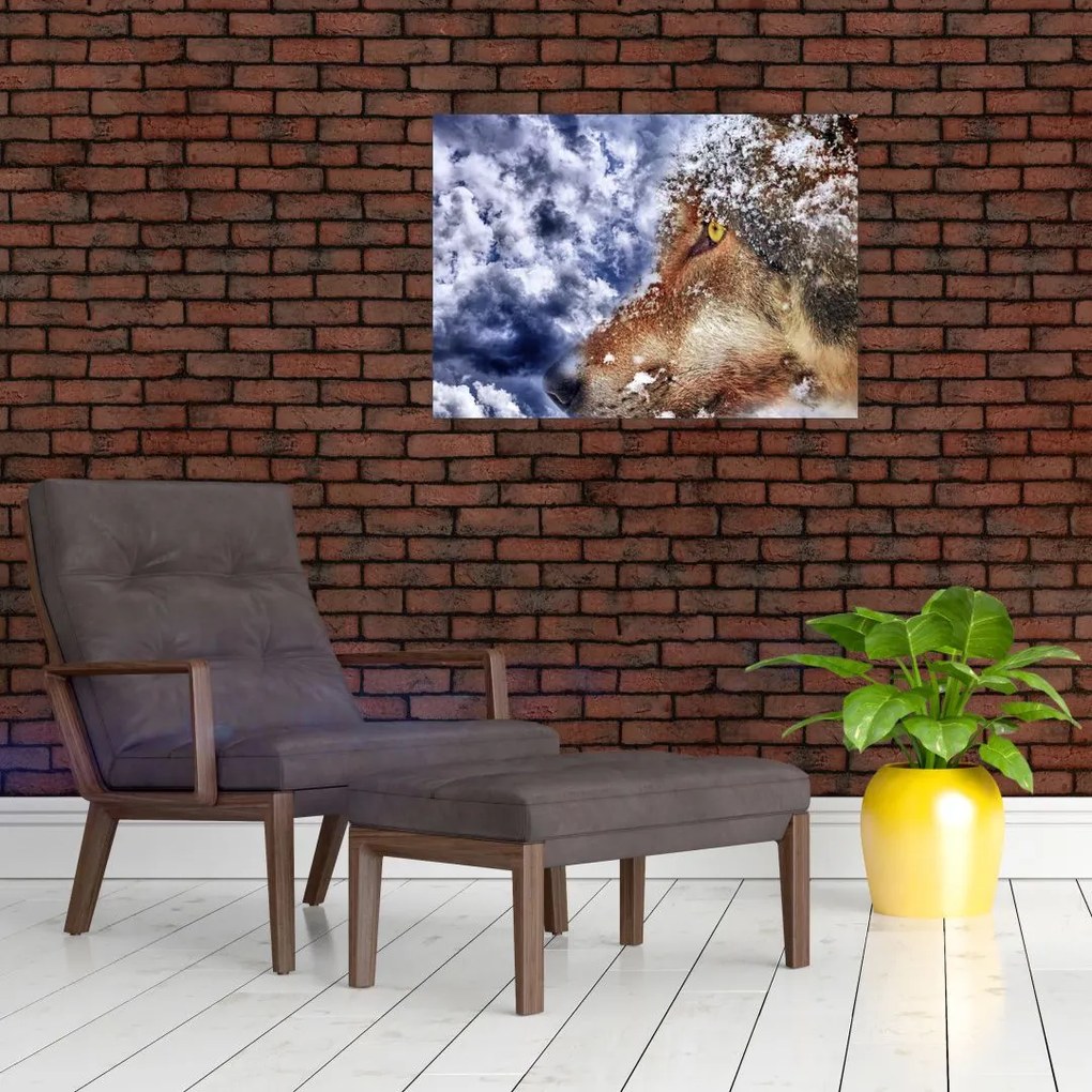 Obraz wilka (70x50 cm)