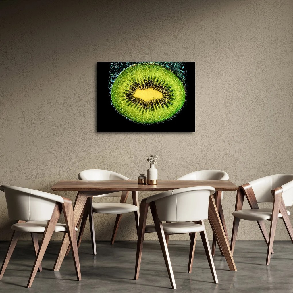Obraz - szczegół kiwi w wodzie (70x50 cm)