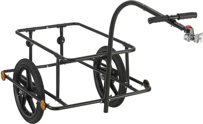 Wózek transportowy rowerowy 90 l, stalowy, plandeka, 80 kg