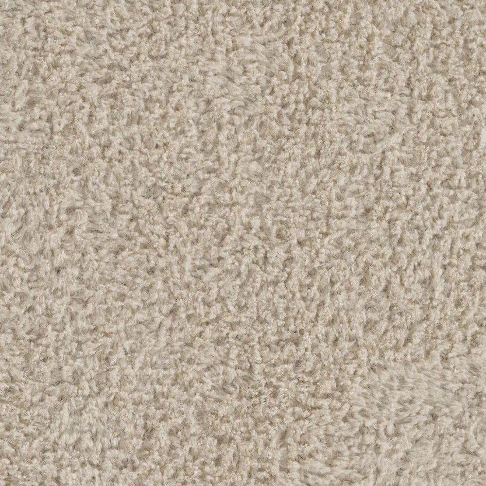 Beżowy puf z materiału bouclé – Ixia