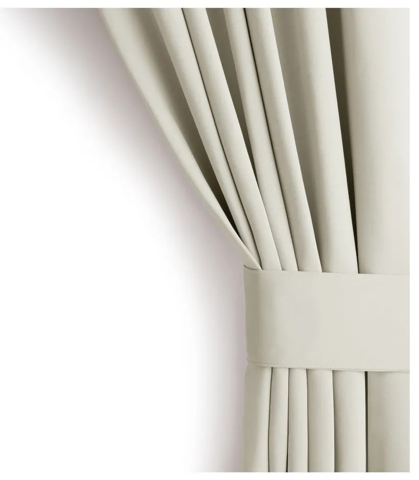 Kremowa zasłona częściowo zaciemniająca (dimout) 140x175 cm Kierra – Restilo