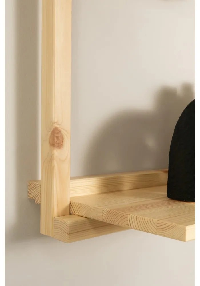 Regał ścienny z litego drewna sosnowego w naturalnym kolorze 192x47,5 cm Groove – Karup Design