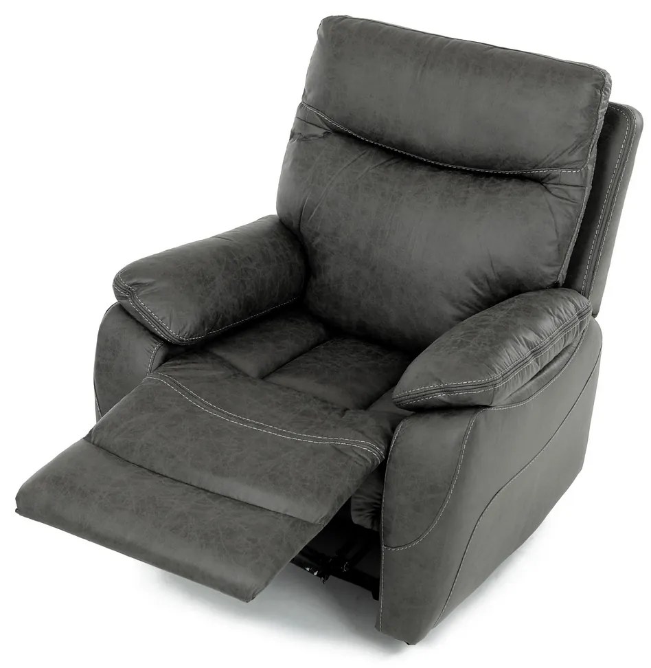 Fotel rozkładany 4092 GREY3, vintage, szary