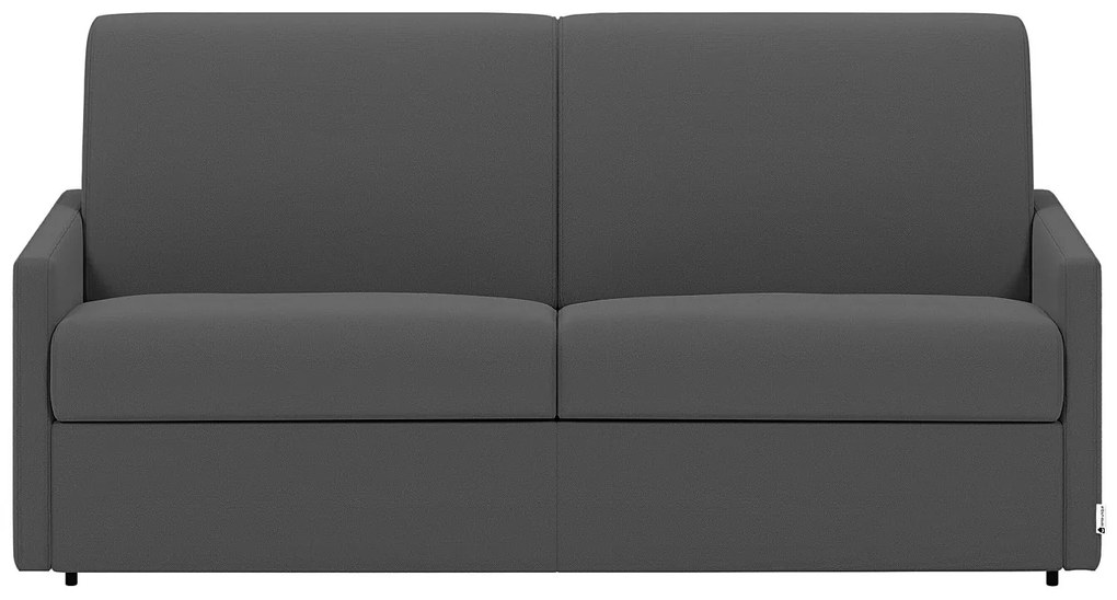Kanapa 3-osobowa rozkładana typu express z tkaniny - Kolor: szary - Wymiary miejsca do spania: 140 cm - Materac 14 cm CALIFE