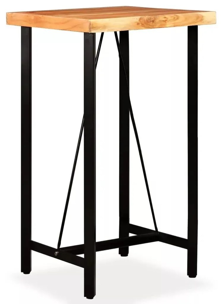 Brązowy industrialny stolik barowy S3-F28