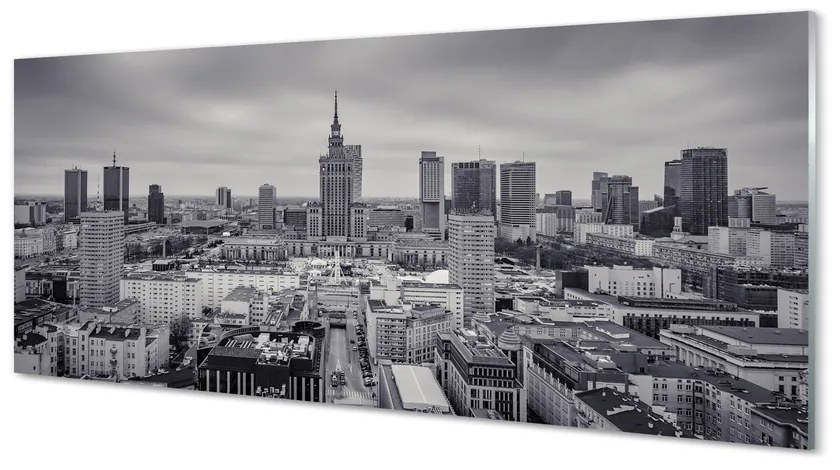 Obraz na szkle Warszawa Wieżowce panorama