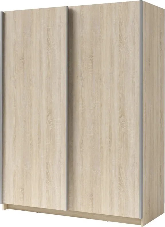 Szafa Przesuwna ELRON 150,6 cm Szafa Dwudrzwiowa, Dąb sonoma