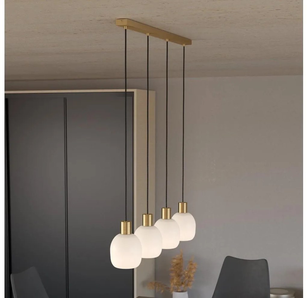 Eglo 900306 - Lampa wisząca MANZANARES 4xE27/40W/230V na linkach