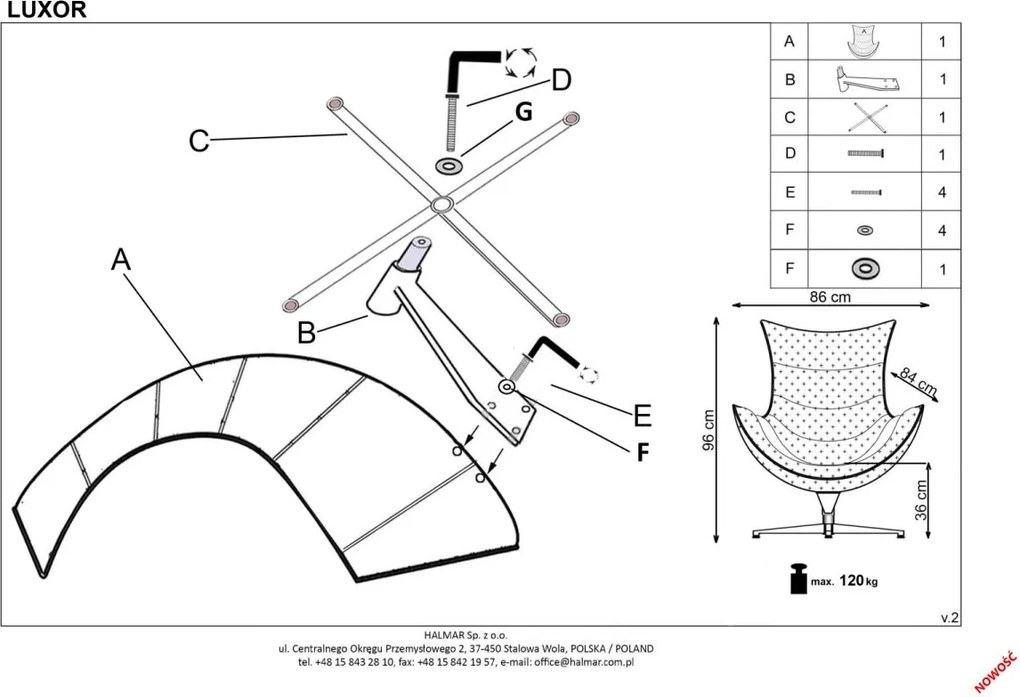 Zielony fotel wypoczynkowy ze skóry Luxor
