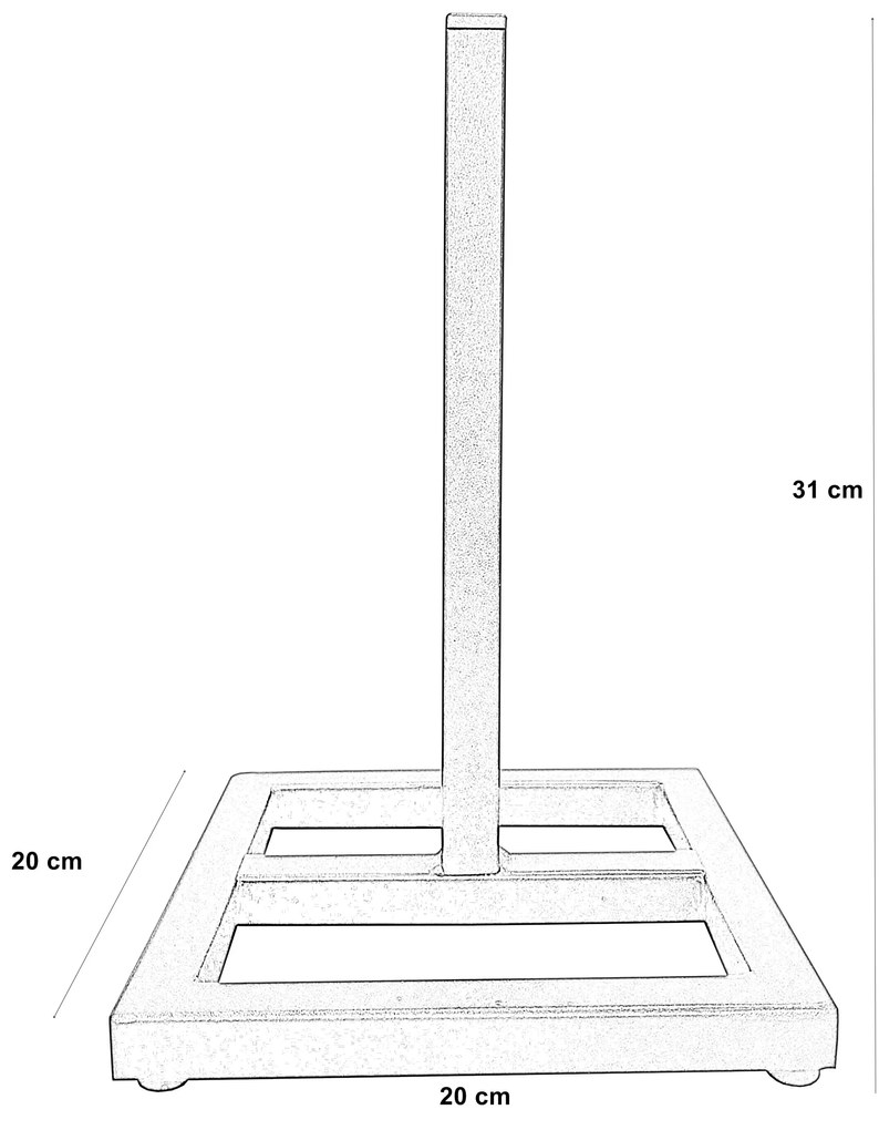 Stojak uchwyt  kuchenny na ręcznik papierowy złoty LOFT