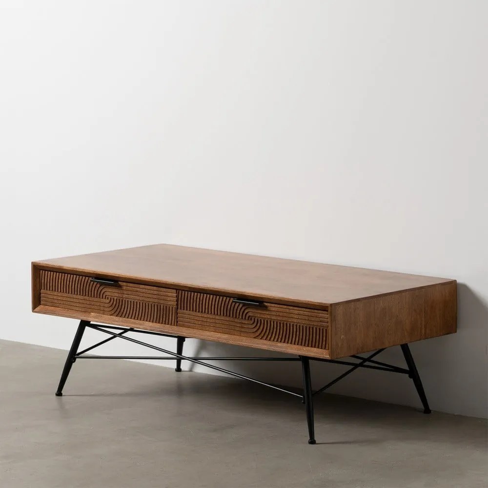 Brązowy stolik 60x120 cm Lagom – Ixia