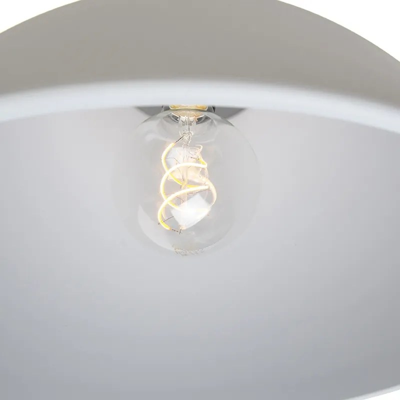Zestaw 2 skandynawskich lamp wiszących szary - Anterio 38 Basic Rustykalny / Vintage Oswietlenie wewnetrzne