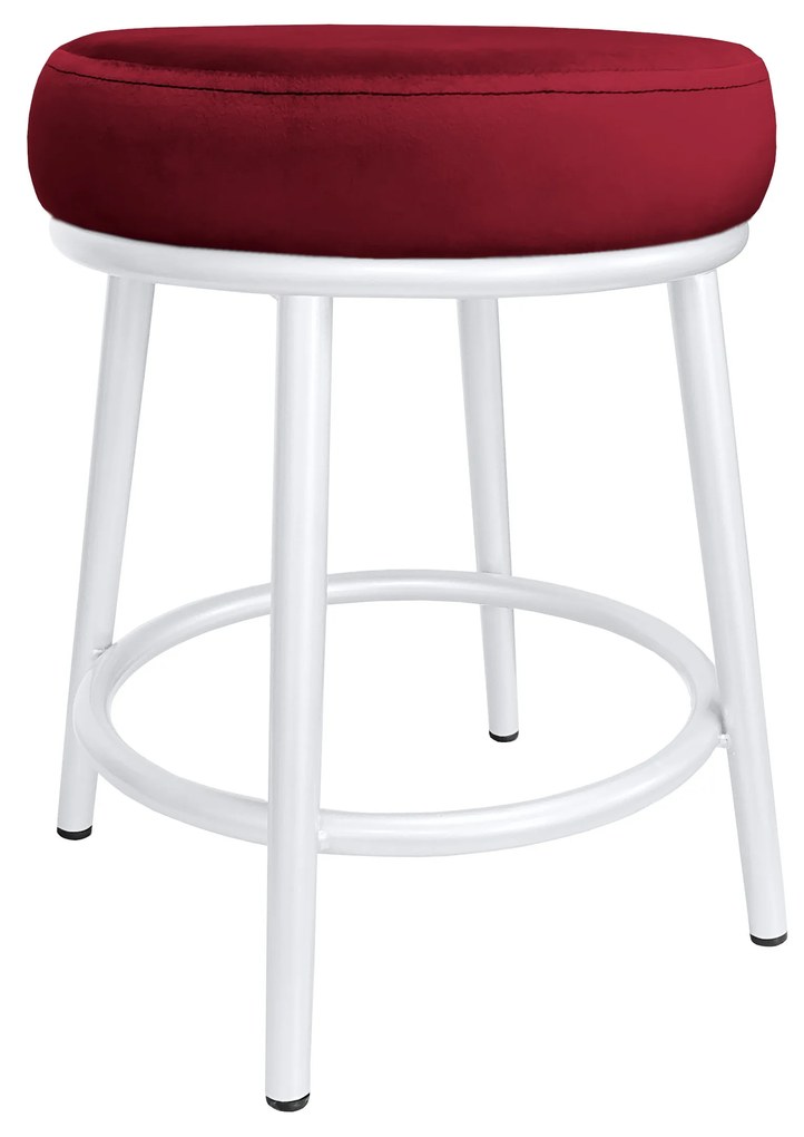 Taboret Ben noga metalowa biała MG31