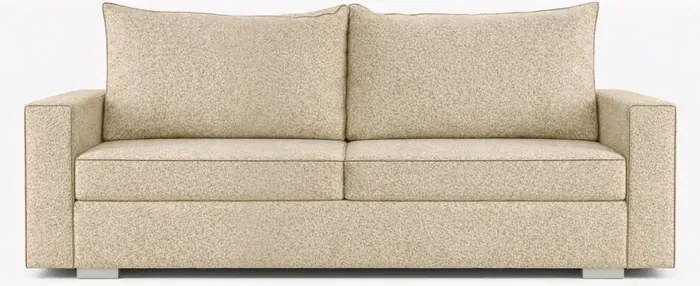 Sofa z Funkcją Spania DRAVOS Beżowa Boucle Japandi