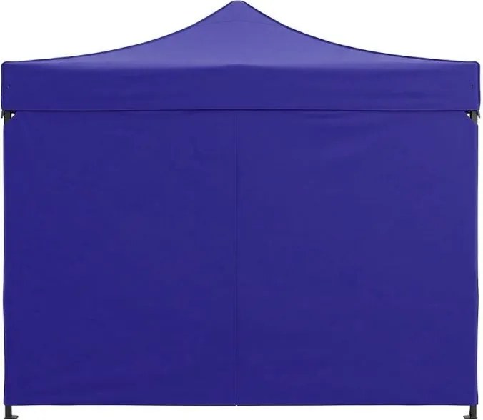 Pawilon ogrodowy eventowy FGA8, 3x3 m, automatyczny ze ściankami - namiot zamykany, niebieski