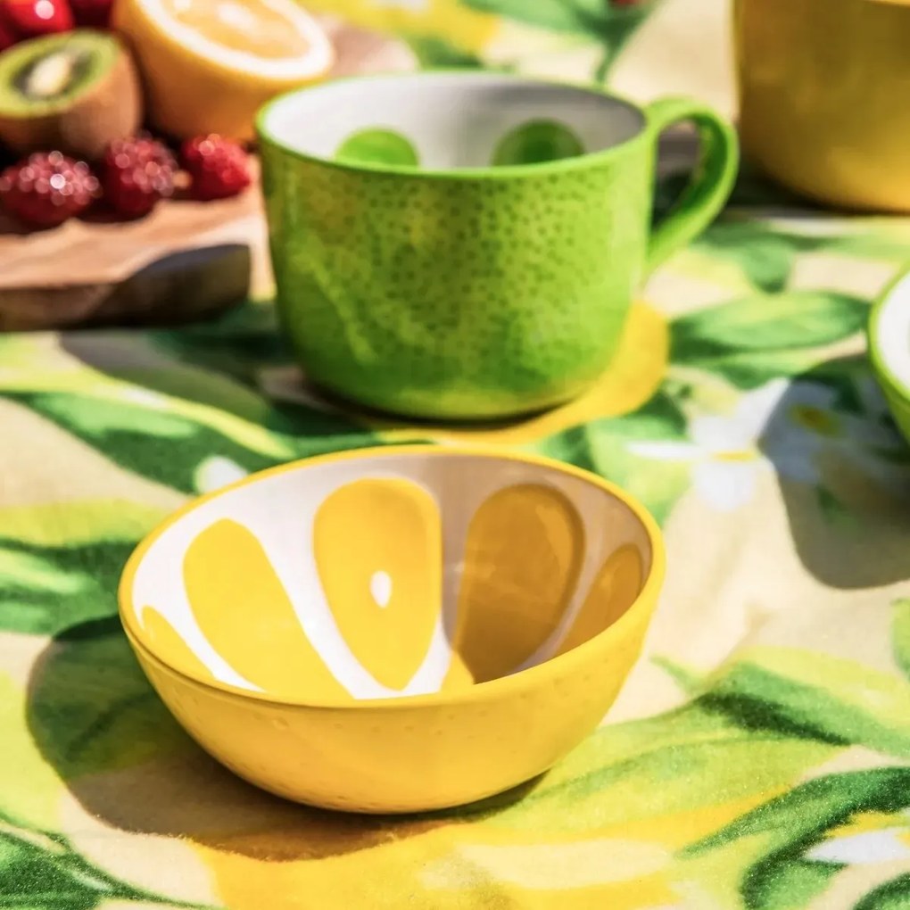 Altom Zestaw ceramicznych misek Tropicana cytryna12,5 cm, 2 szt.