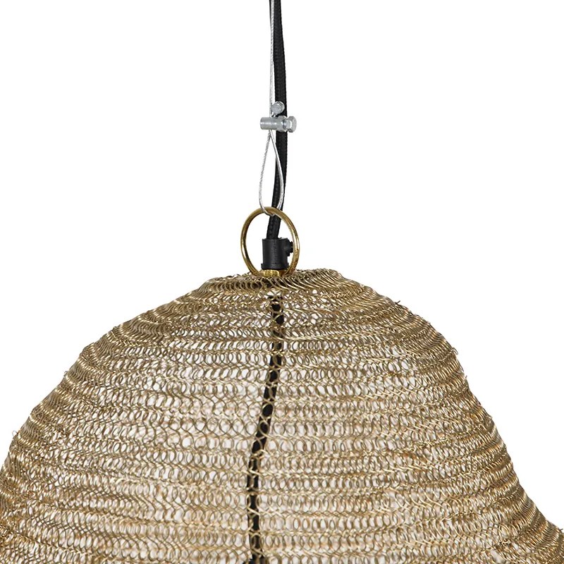 Orientalna lampa wisząca złota - Nidum