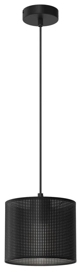 Lampa wisząca LOFT SHADE 1xE27/60W/230V pr. 18 cm czarna