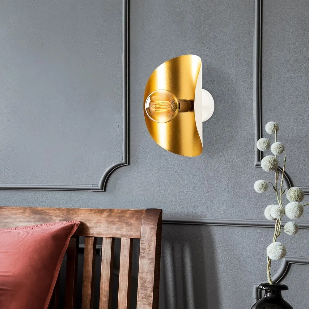 Kinkiet w biało-złotym kolorze Sivani – Opviq lights