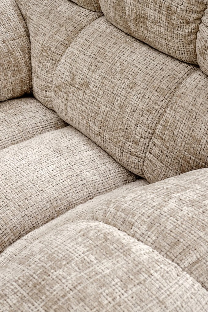 Fotel wypoczynkowy elektrycznie rozkładany beżowy AMORE