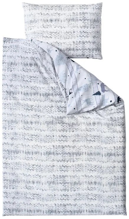PrzytulneMieszkanie.pl PrzytulneMieszkanie.pl Bawełniana pościel Renforcé SOBI I DRZEWA biała Rozmiar pościeli: 70 x 90 cm | 140 x 200 cm