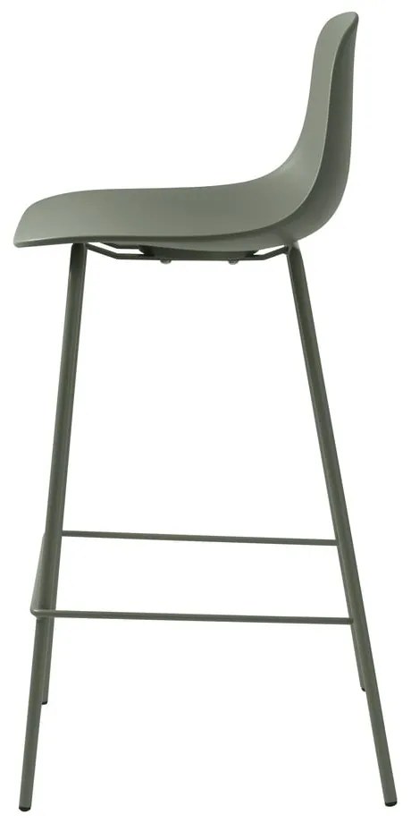 Plastikowy hoker w kolorze khaki 92,5 cm Whitby – Unique Furniture