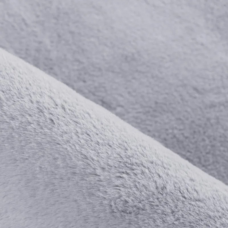 Dywan pluszowy Pouffy srebrny 240 cm x 340 cm