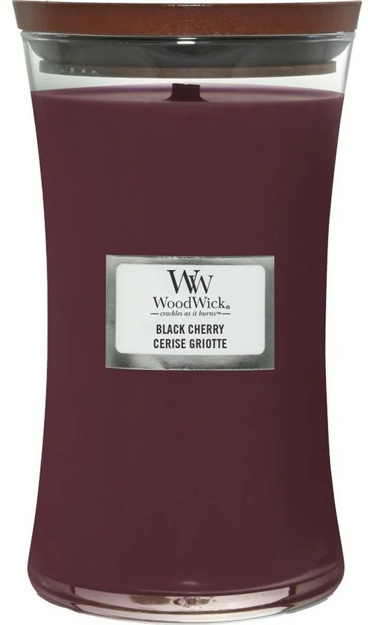 WoodWick Świeca zapachowa w dużym słoiku Black Cherry, 609 g