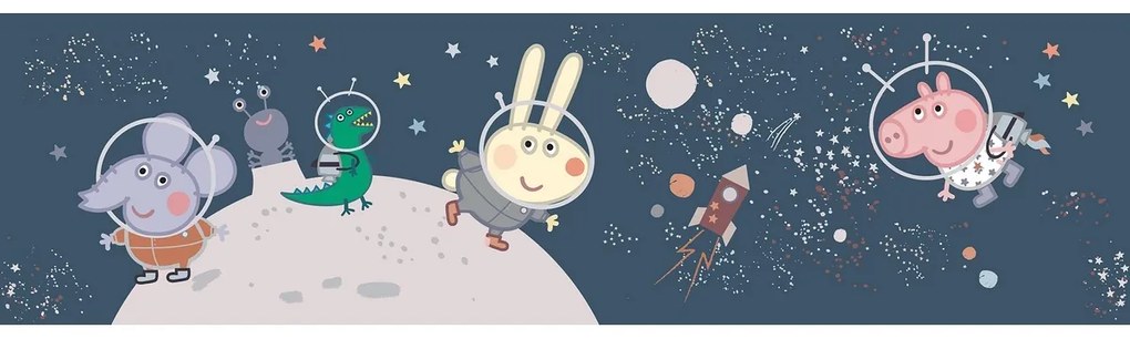 Dekoracyjny pas samoprzylepny Peppa Space, 500 x 9,7 cm