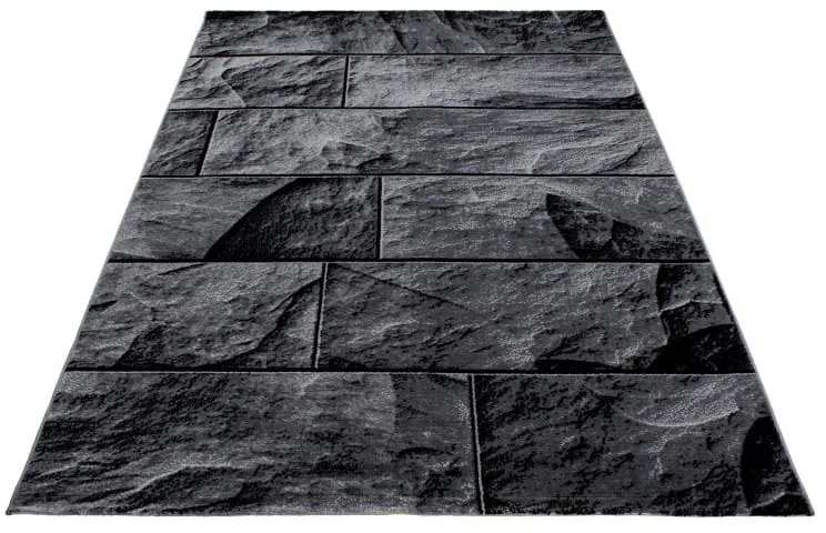 Dywan nowoczesny Parma Granit czarny 160 cm x 230 cm