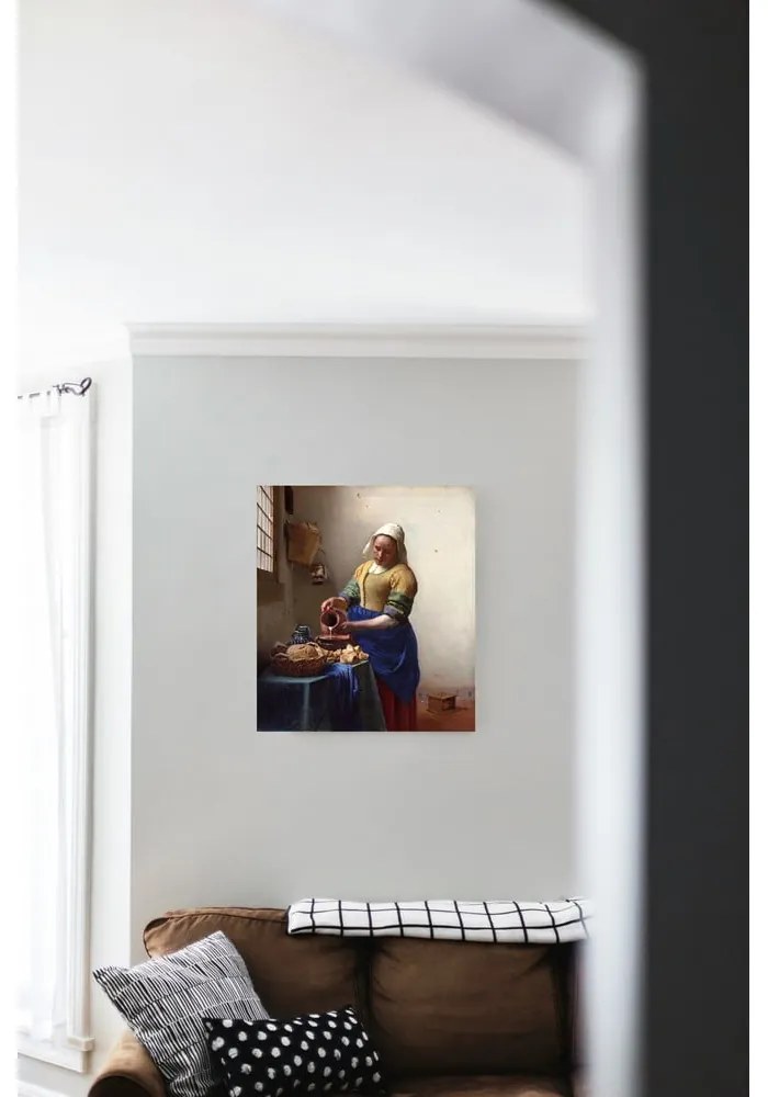 Obraz – reprodukcja 45x60 cm The Milkmaid, Jan Vermeer – Fedkolor