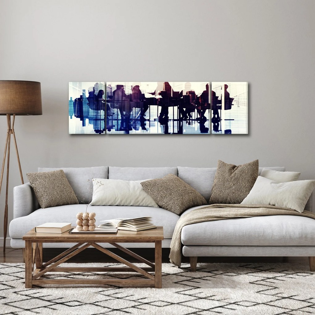Obraz muzyków (170x50 cm)