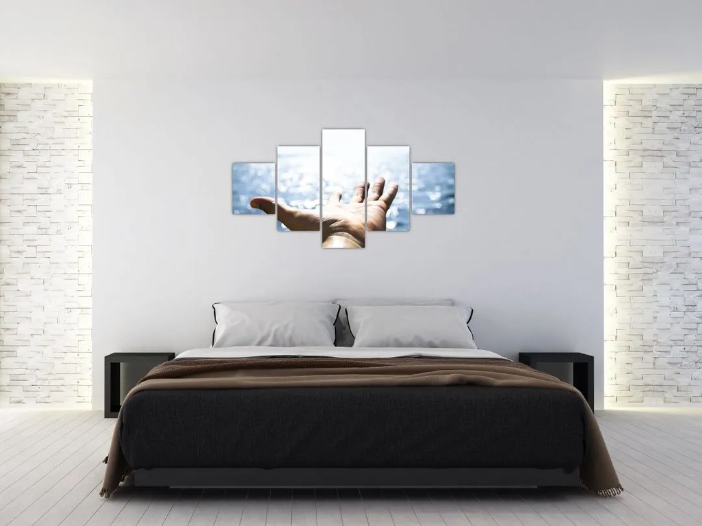 Obraz otwartej dłoni (125x70 cm)